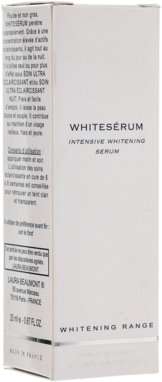 Wybielające serum - Laura Beaumont Whiteserum Intensive Whitening Serum