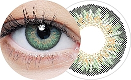 Soczewki kontaktowe jednodniowe, zielone, 10 szt. - Clearlab Clearcolor 1-Day — Zdjęcie N2
