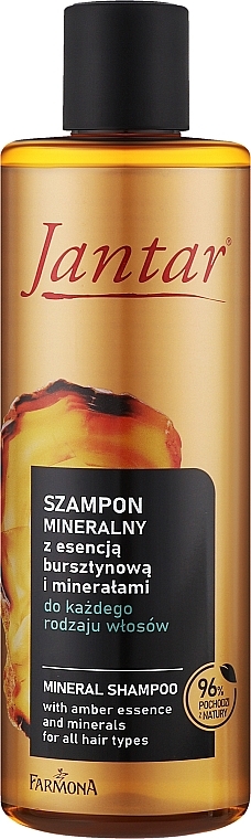 Szampon mineralny z bursztynową esencją i minerałami do wszystkich rodzajów włosów - Farmona Jantar Mineral Shampoo — Zdjęcie N1