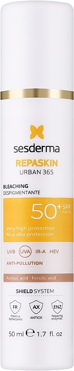 Depigmentujący krem przeciwsłoneczny do twarzy SPF 50+ - Sesderma Repaskin Urban 365 Depigmenting SPF 50+ — Zdjęcie N1