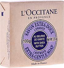 Lawendowe mydło Masło shea - L'Occitane Shea Butter Extra Gentle Soap-Lavender — Zdjęcie N1