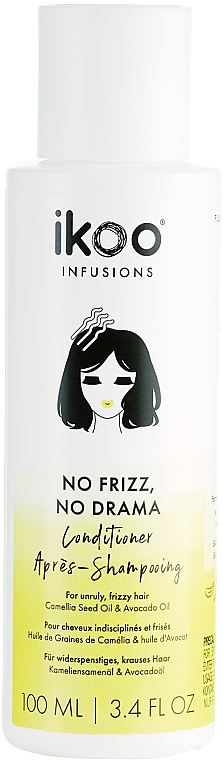 Nawilżająca odżywka do włosów - Ikoo Infusions No Frizz, No Drama Conditioner — Zdjęcie N1