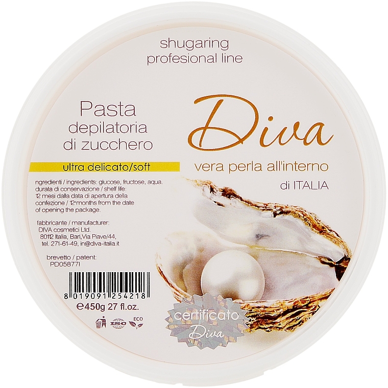 Ultra miękka pasta cukrowa - Diva Cosmetici Sugaring Professional Line Ultra Soft — Zdjęcie N4