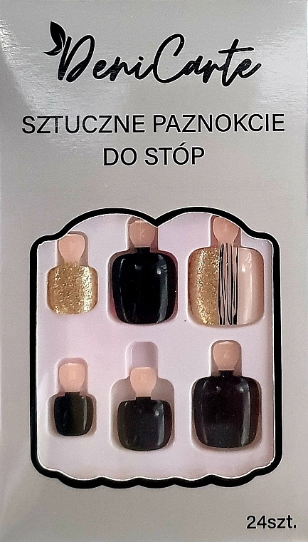 Tipsy do stóp, 24 sztuki - Deni Carte Nails 7233 — Zdjęcie N1