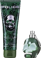 Police To Be Camouflage - Zestaw (edt/40ml + b/shamp/100ml) — Zdjęcie N2