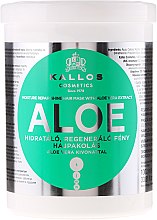 Nawilżająca maska regenerująca do włosów Aloe - Kallos Cosmetics Moisture Repair Aloe Hair Mask — Zdjęcie N2