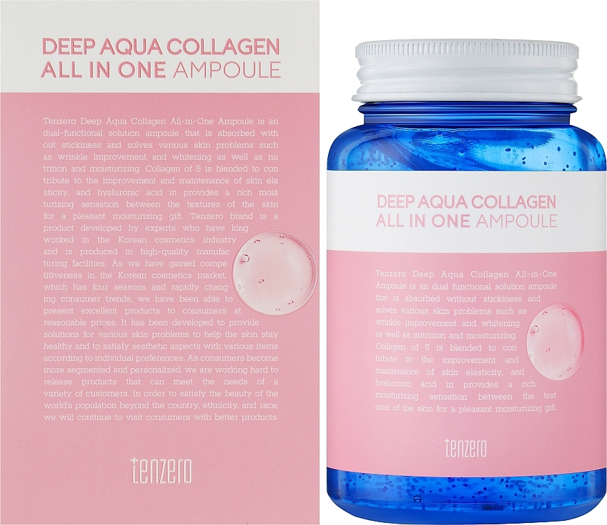 Ampułka-serum do twarzy z kolagenem - Tenzero Deep Aqua Collagen — Zdjęcie N2