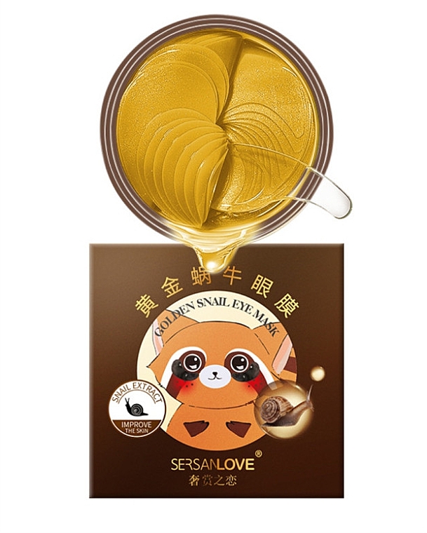 Płatki pod oczy ze śluzem ślimaka - Sersanlove Golden Snail Eye Mask