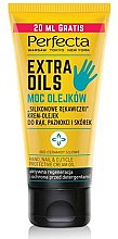 Kup Krem-olejek do rąk, paznokci i skórek Silikonowe rękawiczki Moc olejków - Perfecta Extra Oils