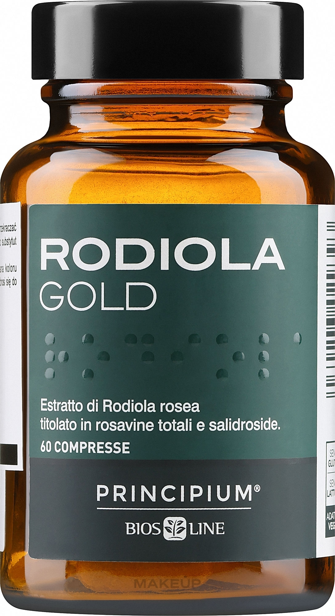 Suplement diety Rodiola Gold - BiosLine Principium Rodiola Gold — Zdjęcie 60 szt.