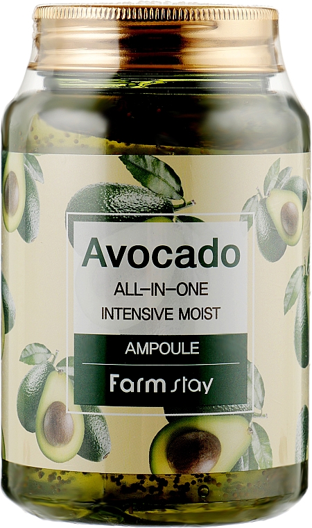 Wielofunkcyjne serum z ekstraktem z awokado - FarmStay Avocado All-In-One Intensive Moist Ampoule — Zdjęcie N1