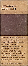 Olejek rozmarynowy - Apivita Aromatherapy Organic Rosemary Oil — Zdjęcie N3