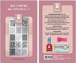 Zestaw do stemplowania paznokci №112 Far Far Away - Moyra Mini Stamping Starter Kit — Zdjęcie N1