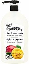 Mydło pod prysznic Mango i aloes - Naturaphy Fresh Mango & Aloe Vera Hair & Body Wash — Zdjęcie N1