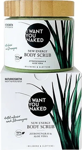 Peeling do ciała Lemon Grass & Aloe Vera - I Want You Naked New Energy Body Scrub — Zdjęcie N2