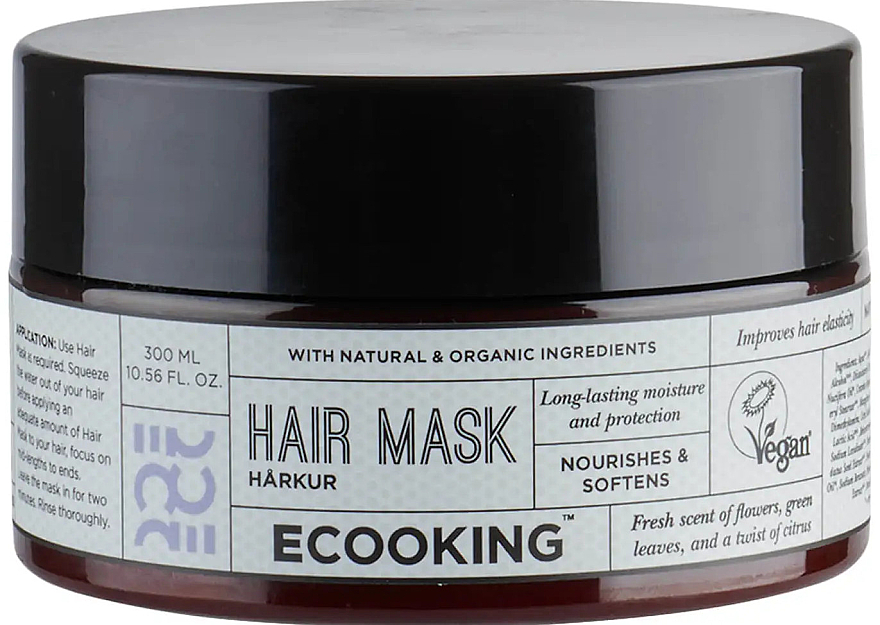 PRZECENA! Regenerująca maska ochronna do włosów suchych i zniszczonych - Ecooking Hair Mask * — фото N1