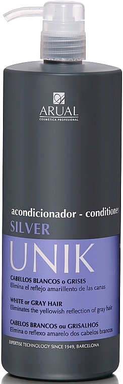 Odżywka do włosów blond i siwych - Arual Unik Silver Conditioner — Zdjęcie N3