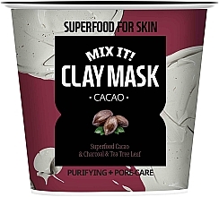 Oczyszczająca maska glinkowa do twarzy Kakao - Superfood for Skin MIX IT! Clay Mask Cacao — Zdjęcie N1