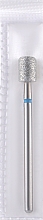 Frez diamentowy 5 mm, L-7 mm, walec ze ścięciem, niebieski - Head The Beauty Tools — Zdjęcie N1