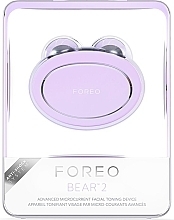 Zaawansowane mikroprądowe urządzenie tonizujące - Foreo Bear 2 Advanced Microcurrent Full-Facial Toning Device Lavender — Zdjęcie N2
