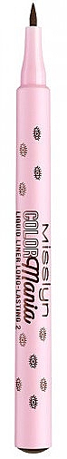 Eyeliner - Misslyn Color Mania Liquid Liner Long Lasting — Zdjęcie N1