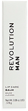 Balsam do ust dla mężczyzn - Revolution Skincare Man Lip Care Balm — Zdjęcie N3