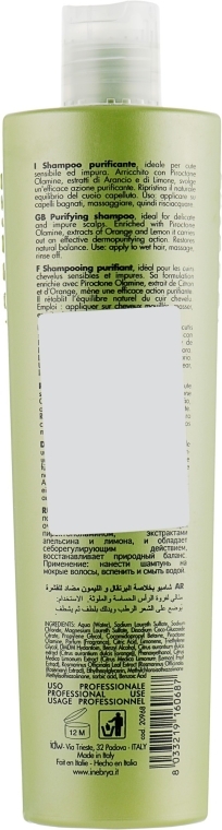 Szampon przeciwłupieżowy do wrażliwej skóry głowy - Inebrya Cleany Shampoo — Zdjęcie N4