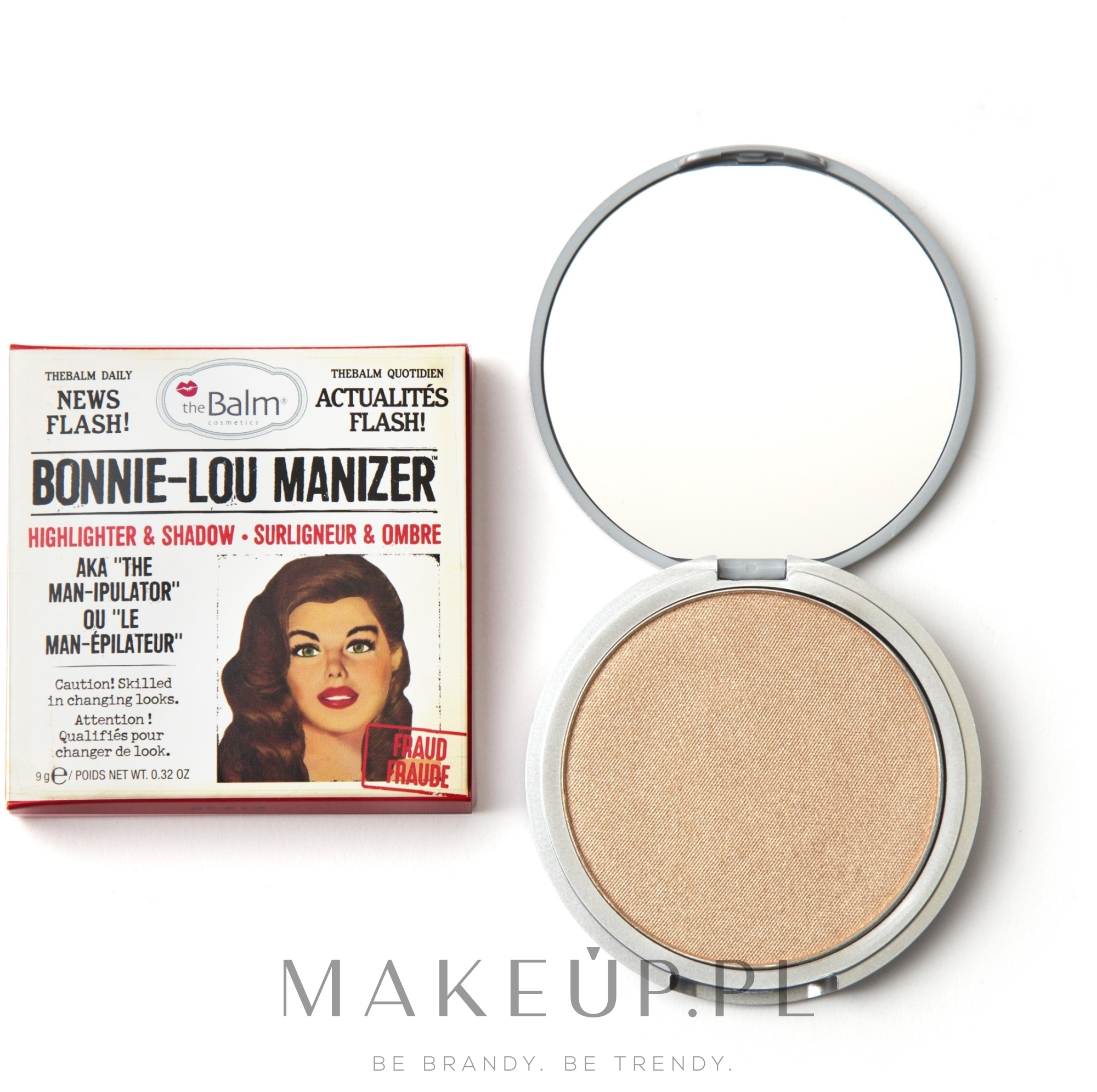 Rozświetlacz i cienie do powiek w jednym - theBalm Bonnie-Lou Manizer Highlighter & Shadow — Zdjęcie 9 g