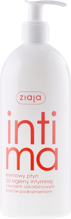 Kremowy płyn do higieny intymnej z kwasem askorbinowym - Ziaja Intima — Zdjęcie N3