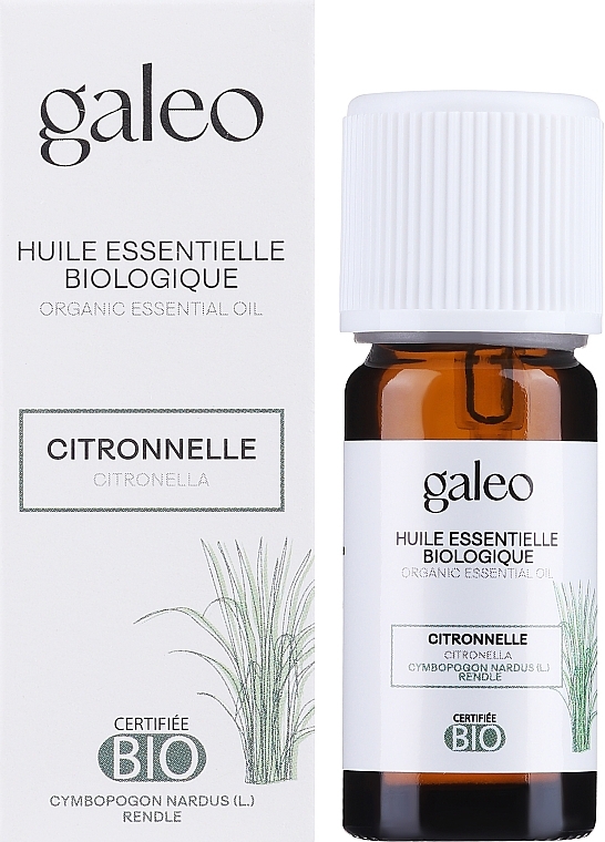 Olejek eteryczny Citronella - Galeo Organic Essential Oil Citronella — Zdjęcie N2