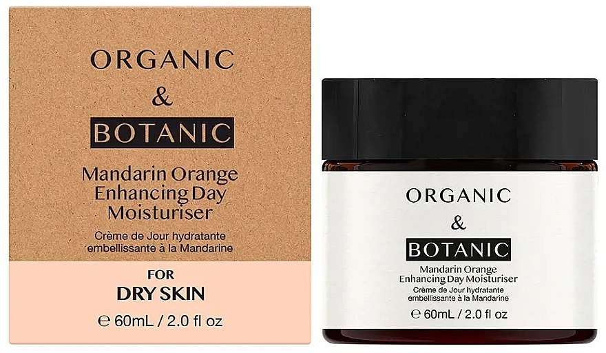 Nawilżający krem na dzień do skóry suchej - Organic & Botanic Mandarin Orange Enhancing Day Moisturiser — Zdjęcie N1