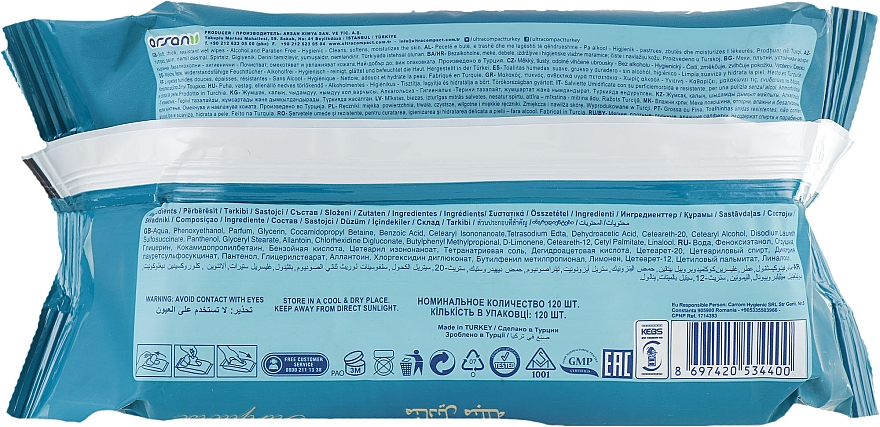 Chusteczki nawilżane z zamknięciem Turkus - Ultra Compact Ottoman Wet Wipes — Zdjęcie N2