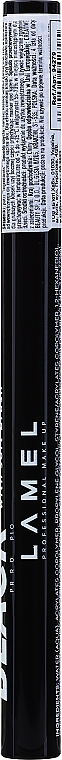 Ultra czarny eyeliner - LAMEL Make Up Black Long-Lasting Eyeliner With Soft Brush — Zdjęcie N1