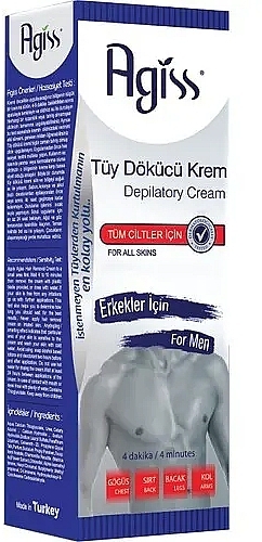 Krem do depilacji ciała dla mężczyzn - Agiss Depilatory Cream Men — Zdjęcie N1