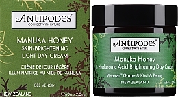Krem do twarzy na dzień - Antipodes Manuka Honey Skin-Brightening Light Day Cream — Zdjęcie N2
