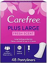 Kup Codzienne podpaski higieniczne o delikatnym zapachu, 48 sztuk - Carefree Plus Large Light Scent