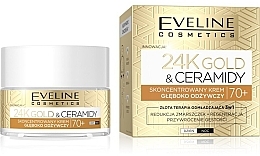 Kup Odżywczy krem do twarzy - Eveline Cosmetics 24K Gold&Ceramidy Nourishing Cream 70+
