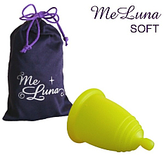 Kup Kubeczek menstruacyjny z kulką, rozmiar S, żółty - MeLuna Soft Menstrual Cup 