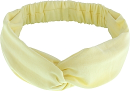 Opaska, wiązanie jersey, jasnożółty Knit Twist - MAKEUP Hair Accessories — Zdjęcie N1