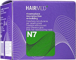 Restrukturyzująca maska do gęstych włosów - Hairmed N7 Re-building — Zdjęcie N1