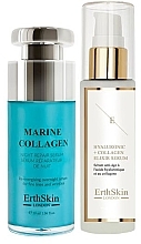 Kup Zestaw - ErthSkin London Hyaluronic acid & Collagen Serum + Marine Collagen Night Repair Serum Set (f/ser/30ml + f/ser/60ml)