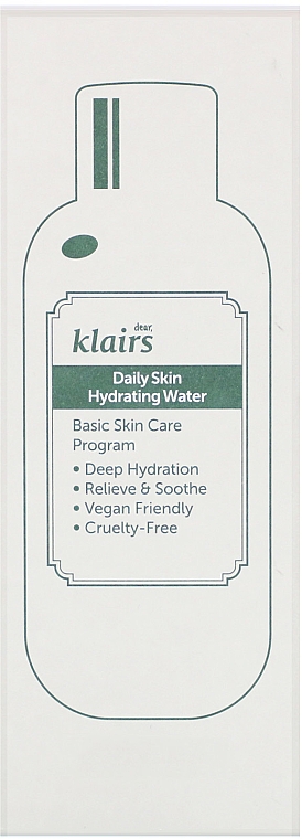 Głęboko nawilżający tonik do twarzy z ekstraktem z zielonej herbaty - Klairs Daily Skin Hydrating Water — Zdjęcie N2