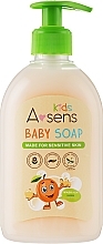 Hipoalergicznym mydło w płynie o zapachu moreli dla dzieci - A-sens Kids Baby Soap — Zdjęcie N2