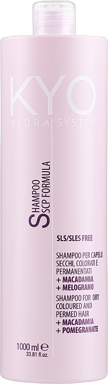 Szampon do suchych włosów farbowanych Granat i makadamia - Kyo Hydra System Shampoo For Dry Coloured And Permed Hair — Zdjęcie N3