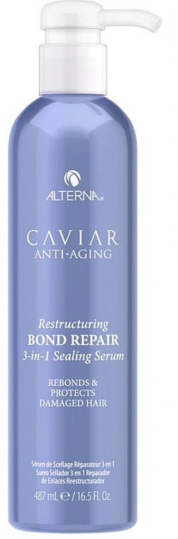 Serum zagęszczające do włosów - Alterna Caviar Anti-Aging Restructuring Bond Repair 3-in-1 Sealing Serum — Zdjęcie N2