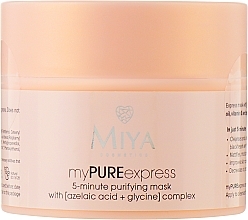 Kup Miya Cosmetics myPUREexpress - 5-minutowa maseczka oczyszczająca z kompleksem [kwas azelainowy + glicyna]