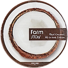 Krem do twarzy i ciała z kokosem - FarmStay Real Coconut All-In-One Cream — Zdjęcie N1