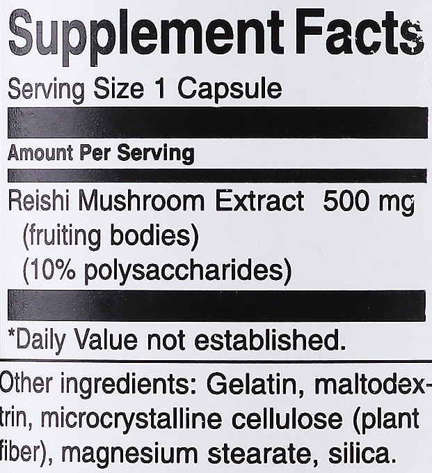 Suplement diety z grzybami Reishi, 500 mg, 90 szt. - Swanson Reishi Mushroom Extract — Zdjęcie N3