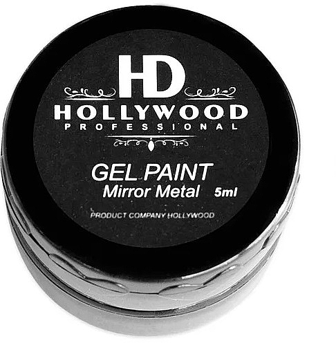 Farba żelowa do wzorów - HD Hollywood Gel Paint Mirror Metal