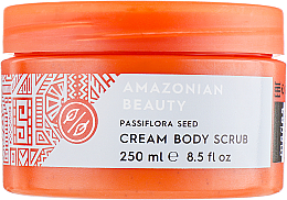 Kremowy scrub do ciała z nasionami passiflory - Mades Cosmetics Amazonian Beauty — Zdjęcie N1